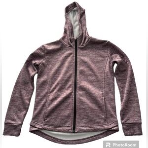 Z by Zella Girl Sz XL (14/16) fleece lined purple sweatshirt hoodie track jacket